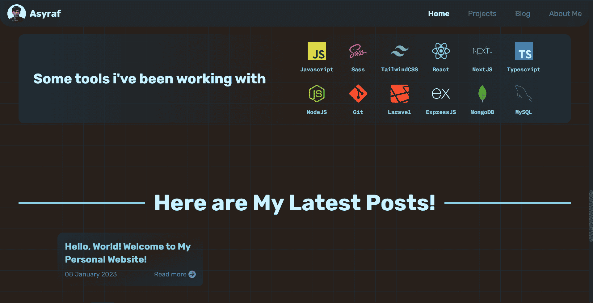 My Personal Website Project